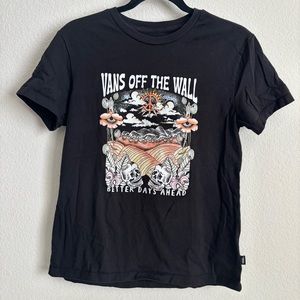 Vans Black Graphic T-Shirt for women